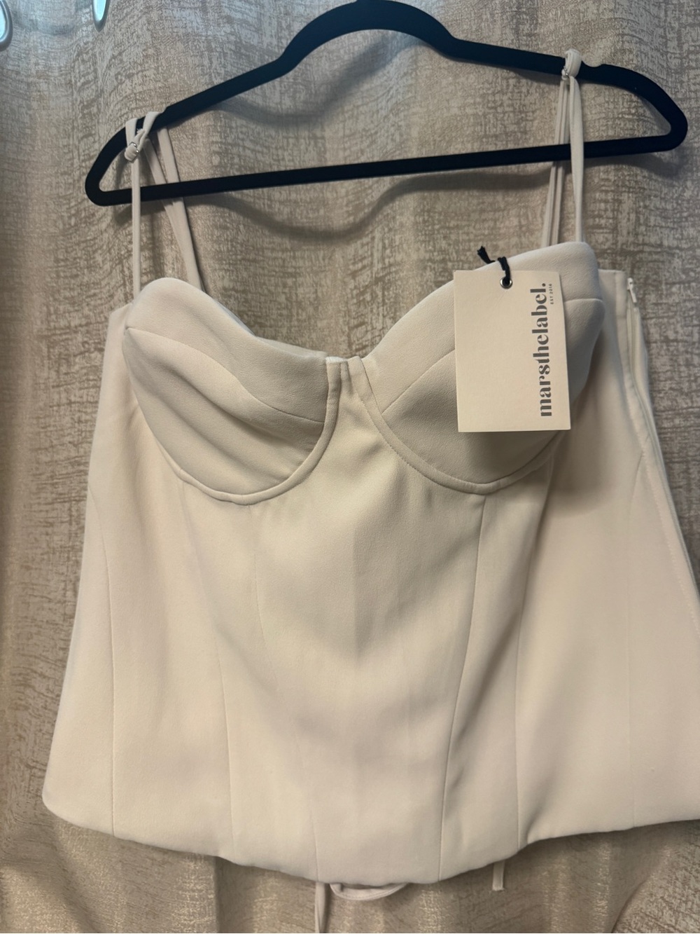 Mars The Label Off White Corset Top